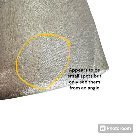 Vintage AFTER FIVE Glittery Metallic Silver/Gold Clutch - Picture 6 of 9